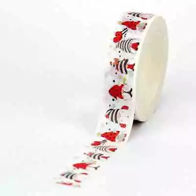 LADY BUG GNOMES CARTOON Washi Tape - 15mm X 10M - Craft Masking Bujo Fun Red • $5.50