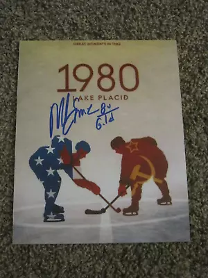 1980 TEAM USA Hockey MIKE ERUZIONE Signed 8x10 Photo AUTOGRAPH • $22.74