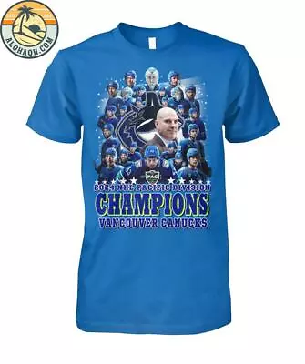 SALE!!_ 2024 NHL Pacific Division Champions Vancouver Canucks T-Shirt S-5XL • $19.99