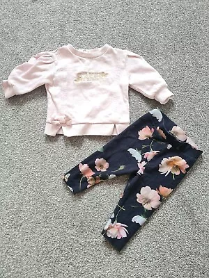 Ted Baker Baby Girls 2 Piece Set Age 6-9 Months • £4.50