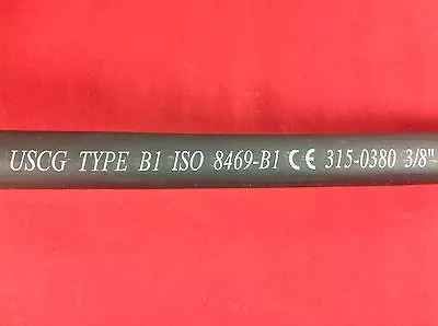 3/8  Id Type B1 Marine Fuel Hose Line J1527 Premium Uscg 315-0380 Sold By Foot • $1.99