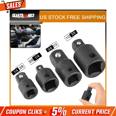 4-pack 3/8  To 1/4  1/2 Inch Drive Ratchet SOCKET ADAPTER REDUCER Air Impact Set • $4.49
