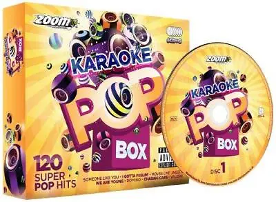 Zoom Karaoke Pop Box Party Pack - 6 CD+G Box Set - 120 Songs • £26