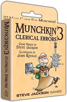 New Steve Jackson Games Munchkin 3 - Clerical Errors (read Description) • $18