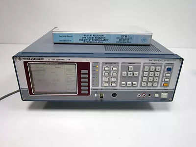 $649.99 • Buy Rohde & Schwarz R&s Efa 20 Efa20 Dvb-c Tv Test Receiver Efa-b1