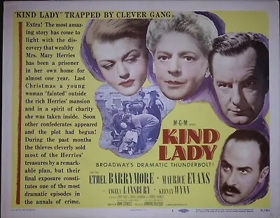 Kind Lady Lobby Card Complete Set 1951 John Sturges • $16.99