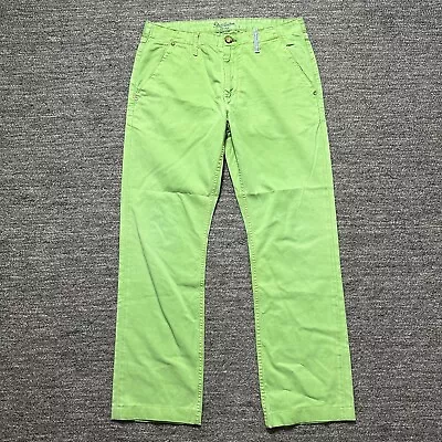 Robert Graham Jeans Mens 33x30 Denim Green Yates Classic Straight Leg Colorful • $34.65