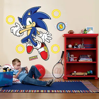 $45.56 • Buy Birthdayexpress Sonic The Hedgehog Room Decor Giant Wall Decals