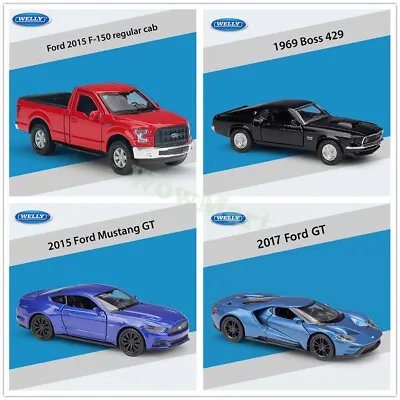 $22.95 • Buy WELLY 1:36 Ford F150 / Mustang / GT Diecast Car Model Collection Pull Back Toy