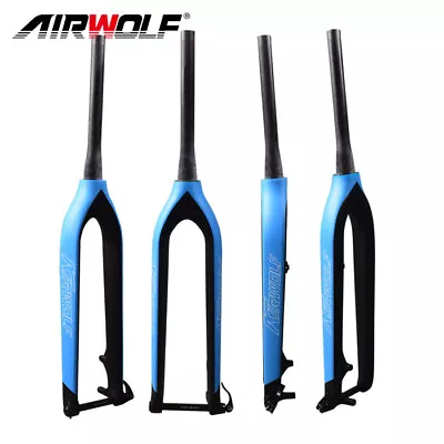 29er Fork Full Carbon Mountain Bike Rigid Fork Disc Tapered Forks Thru Axle • $89.99