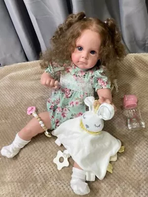 60CM Toddler Doll Maggi Reborn Baby Doll Soft Cloth Body Realistic Girl Toy Gift • $94.99