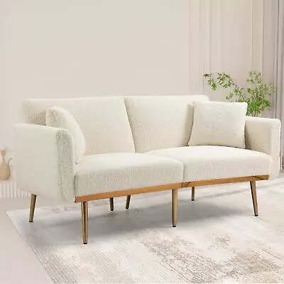 COOLMORE Velvet Sofa  Accent Sofa .loveseat Sofa With Metal Feet • $403.17