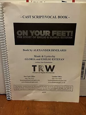 On Your Feet Broadway Musical Cast Script Vocal Book • $35