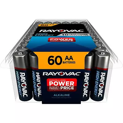 Rayovac High Energy AA Batteries (60 Pack) Double A Batteries • $20.60