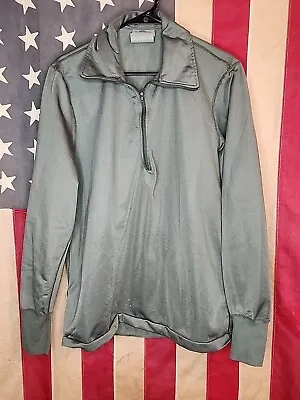 Medium - Military Sleeping Shirt Heat Retentive Green Long Sleeve 1/4 Zip 9408 • $30