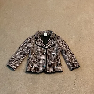 Gymboree Girls Size 3 Dressy Jacket/ Blazer Bows Sparkly Buttons Pockets • $8.99