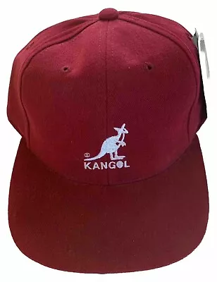 New Kangol Cotton  Baseball Adjustable Hat - Marroon Burgundy • $16.95