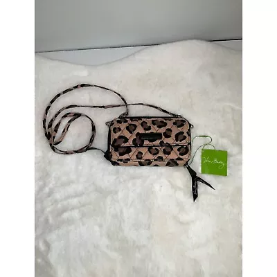 Vera Bradley All In One Crossbody For IPhone Grand Leopard Print NEW • $35