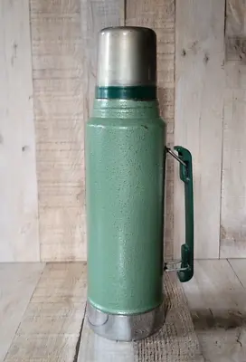 Stanley Aladdin A-944DH-1 Green Quart Vacuum Thermos Bottle Vintage Made In USA • $22.50