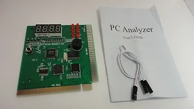 PC Computer BIOS Motherboard Tester Analyzer POST Code PCI ISA Diagnostic Card • $17.91