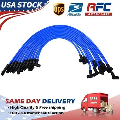 10--blue  For Spark Plug Wires For Ford SB SBF 302 5.0L 5.8L M-12259-C301 • $48.94