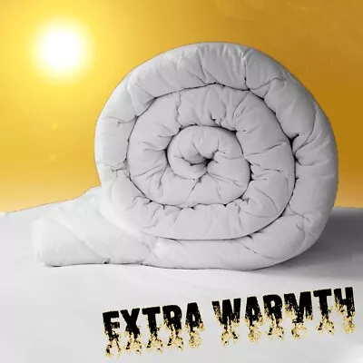 Heavyweight Extreme Warm 100% Soft Silky Microfibre Feels Like Down Duvet Quilt • £22.99