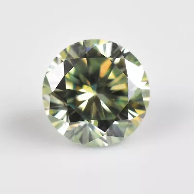 0.35 Cts Synthetic Green Moissanite Cushion Cut Certified Gemstone • $13.59