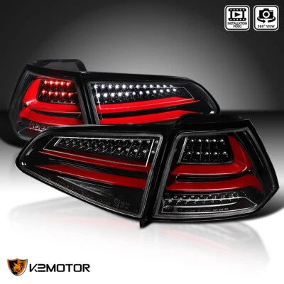 $242.38 • Buy Jet Black Fits 2015-2017 VW Volkswagen Golf GTI MK7 LED Tail Lights Brake Lamps