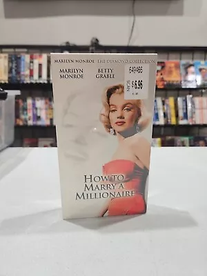 How To Marry A Millionaire (VHS 1992) Marilyn Monroe Grable Bacall New Sealed • $7.95