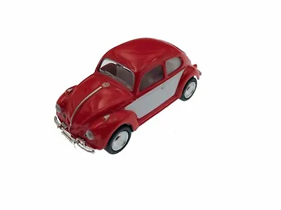 2.5  Kinsmart VW 1967 Volkswagen Beetle 2 Tone Diecast Model Toy Car 1:64 Red • $5.98