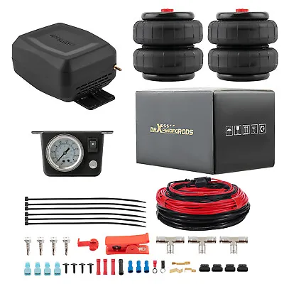 Universal Air Suspension Helper Spring + Compressor Kit For Ford F150 F250 GMC • $209.50