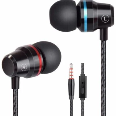 £3.99 • Buy HIFI Super Bass Headset 3.5mm In-Ear Earphone Stereo Earbuds Headphone With Mic