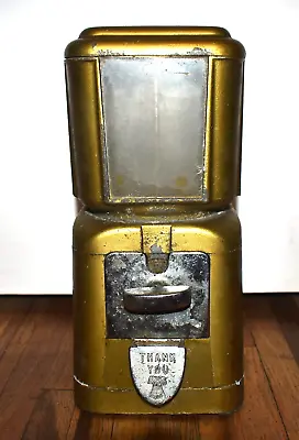 Vintage 1950s National GUMBALL PEANUT & CANDY Vendor Coin Operated Machine • $249.95