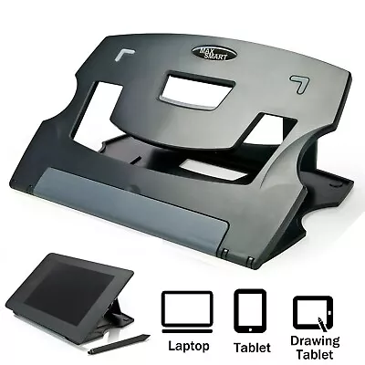 MAX SMART Tablet / Laptop Stand IPad Drawing Stand Graphic Tablet Stand Grey • £14.99