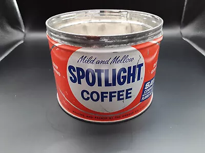 Vintage Spotlight Coffee Tin Can 1 Lb. Size • $6.95