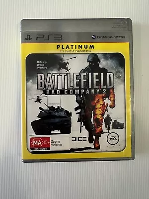 Battlefield Bad Company 2 Sony PS3 PlayStation 3 Game Platinum • $8