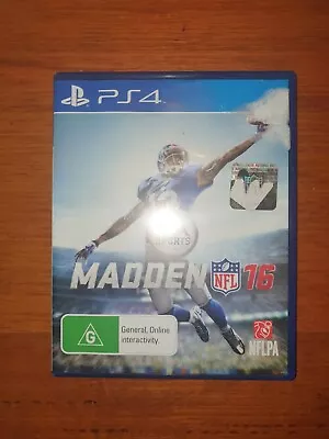 Madden NFL 16 PS4 Games Sony Playstation 4 PAL  • $9