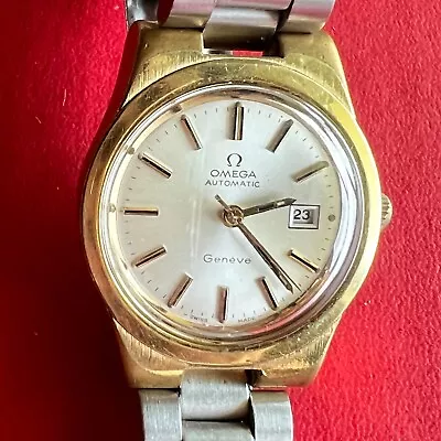 Vintage Watch OMEGA AUTOMATIC GENEVE MOVMENT 684 The Band Is Not Original • $450