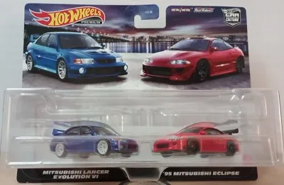 2023 Hot Wheels Car Culture Mitsubishi 2 Pack 95 Eclipse & Lancer Evo VI • $23.99