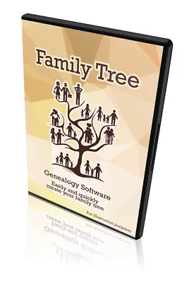 Family Tree Generator Creator Maker Genealogy Research Software Windows Mac OSX • £24.10