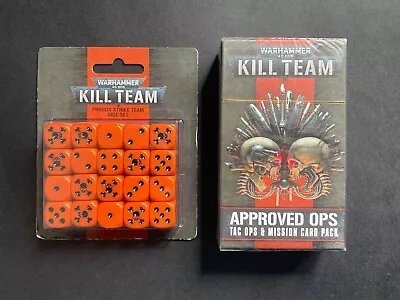 Warhammer 40k Kill Team Approved Ops Cards Space Marine Phobos Dice NEW • £32.95