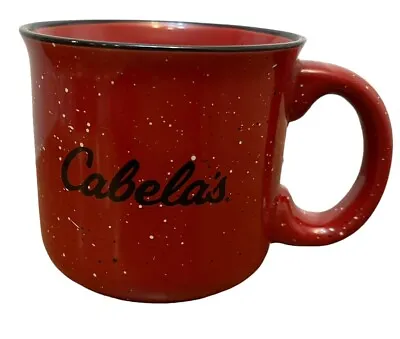 Cabela's  Red Speckled 16 Ounce Coffee Mug Cup Large 2022 • $14.99