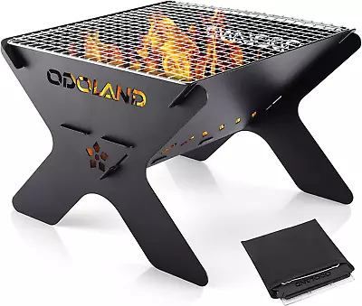 Camping Campfire Grill Portable Folding Charcoal Grills Backpacking BBQ Grill • $44.75