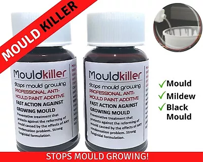 £19.99 • Buy Anti Mould & Fungus MOULD-KILLER Paint Additive Stops Black Mould & Fungus 60ml