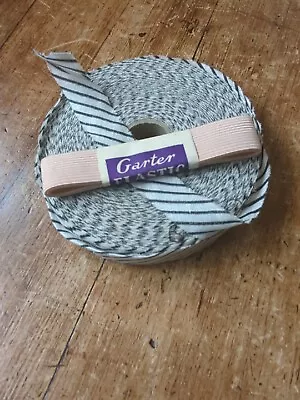 £0.99 • Buy Vintage Haberdashery. Roll Of Bias Binding And Garter Elastic