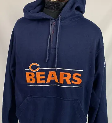 Vintage Chicago Bears Hoodie Starter Sweatshirt NFL Embroidered Men’s XL 90s • $33.99