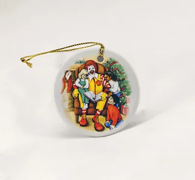 Christmas Ornament Ronald McDonald's Ceramic And Children XMas Rare 2.5 Inches • $7.50