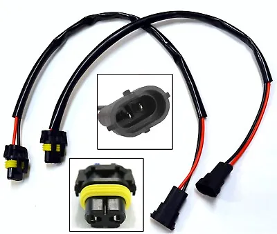 Conversion Wire H11 To 9006 Two Harness Fog Light Bulb Adapter Connector Fit • $10.45