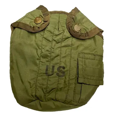 USGI Military M-1967 Canteen Cover W/ Vertical Lines Metal Buttons 1972 VGC • $29.90