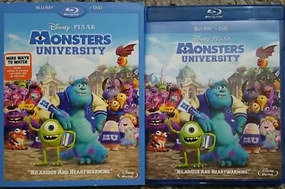 Monsters University (Blu-ray + DVD 2013 3-Disc Set W Slipcover) Disney Pixar • $6.79